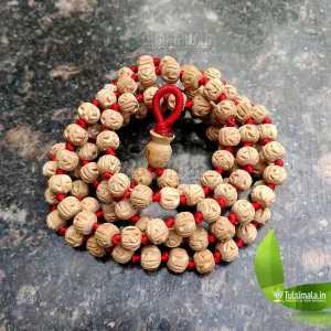108+1 Beads Design Sri Radha ISKCON Original Tulsi Japa Mala  12mm