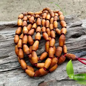 108+1 Rama Tulsi Mridangam 16.5mm Beads Big Japa Mala 3