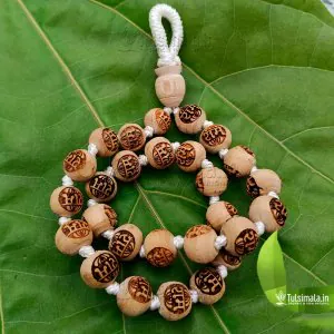 27+1 Beads Shri Ram Ayodhya Janam Bhumi Original Tulsi Japa Mala