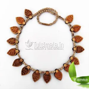 Leaf Neck Locket Mala Radha Radha Pendant
