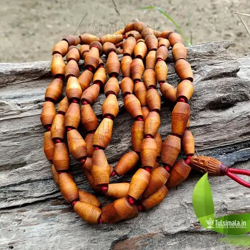 108+1 Rama Tulsi Mridangam 16.5mm Beads Big Japa Mala