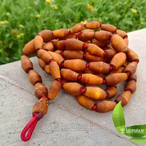 108+1 Rama Tulsi Mridangam 16.5mm Beads Big Japa Mala