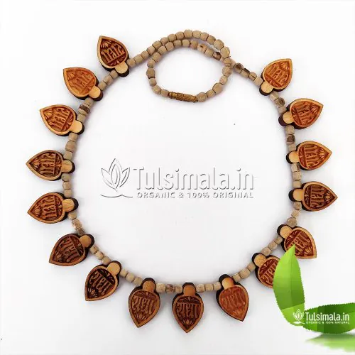 Leaf Neck Locket Mala Radha Radha Pendant