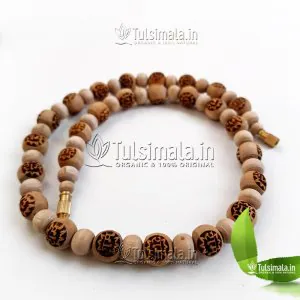 Shri Ram Design Original Tulsi Neck Mala 10mm Beads Size 18 Inches Length 3