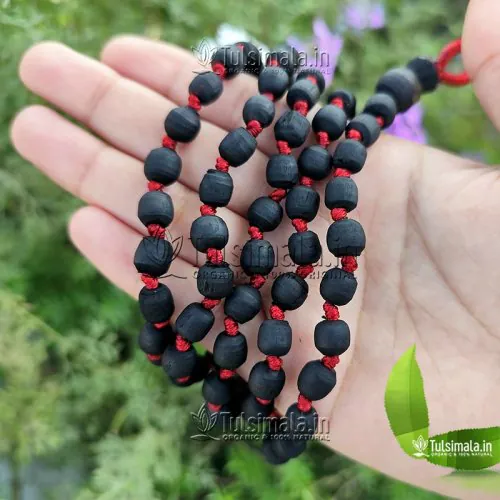 108+1 Shyama Tulsi  Japa Mala 8mm Bead Size