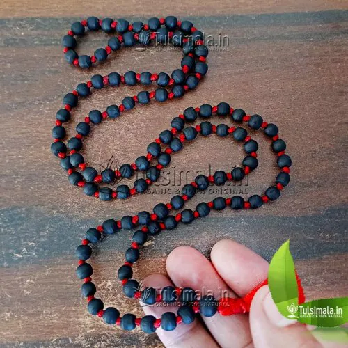Shyama Tulsi 108+1 Beads Japa Cum Neck Mala 6mm Round Beads