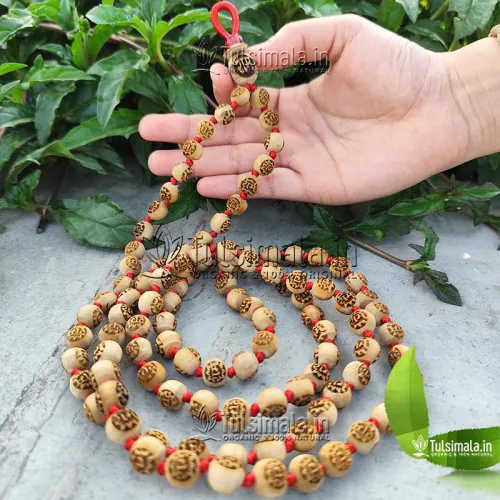 108+1 Beads  Shri Ram Name Engraved  Original Tulsi Japa Mala