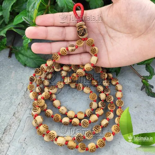 108+1 Beads  Shri Ram Name Engraved  Original Tulsi Japa Mala