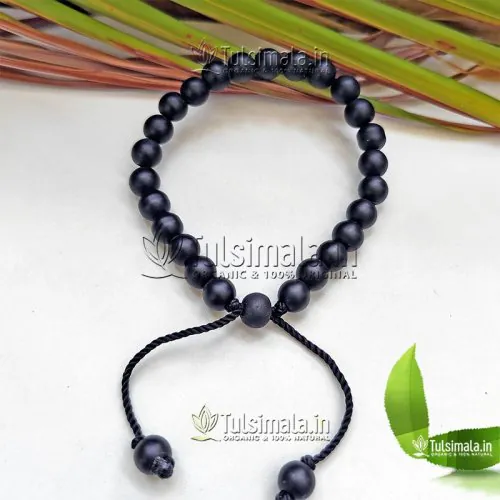 Original Shaligram Beads Bracelet for All With Adjustable Strong Thread