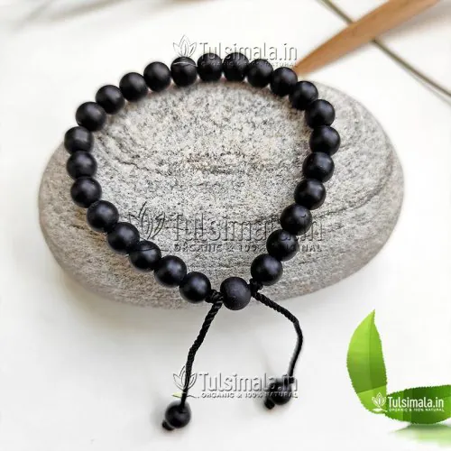 Original Shaligram Beads Bracelet for All With Adjustable Strong Thread