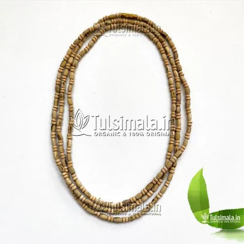 3 Round Original Tulsi Kanthi Mala Oval Shape Beads