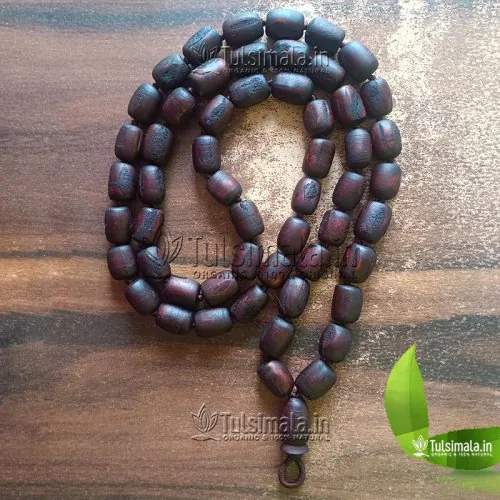 54+1 Beads Original Tulsi Handmade Beads Japa Mala 16mm Beads Size Dark Brown Colour