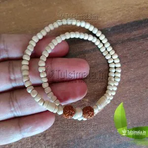ISKCON Tulsi Kanthi Mala with Rudraksha 20 Inches Mala Length 3
