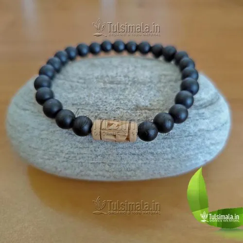 Original Shaligram Beads Bracelets  for Men, Women and kids, 8mm Bead Size