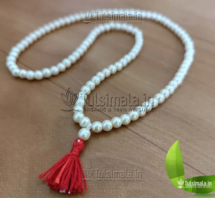 108+1 Natural Fresh Pearl Japa Mala Prayer Beads 7mm Size
