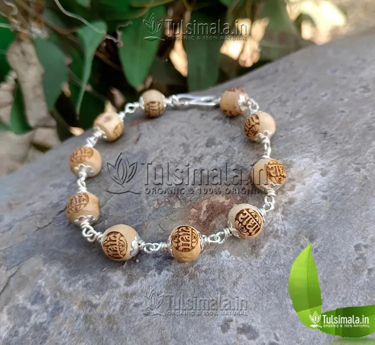 92.5% Pure Silver With Shri Radha Written Original Tulsi