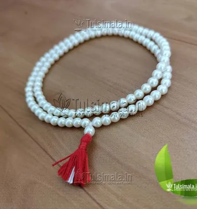 108+1 Natural Fresh Pearl Japa Mala Prayer Beads 7mm Size