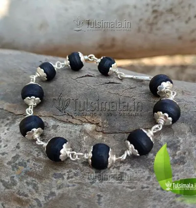 92.5% Pure Silver With Original Shyama Tulsi Beads Bracelet