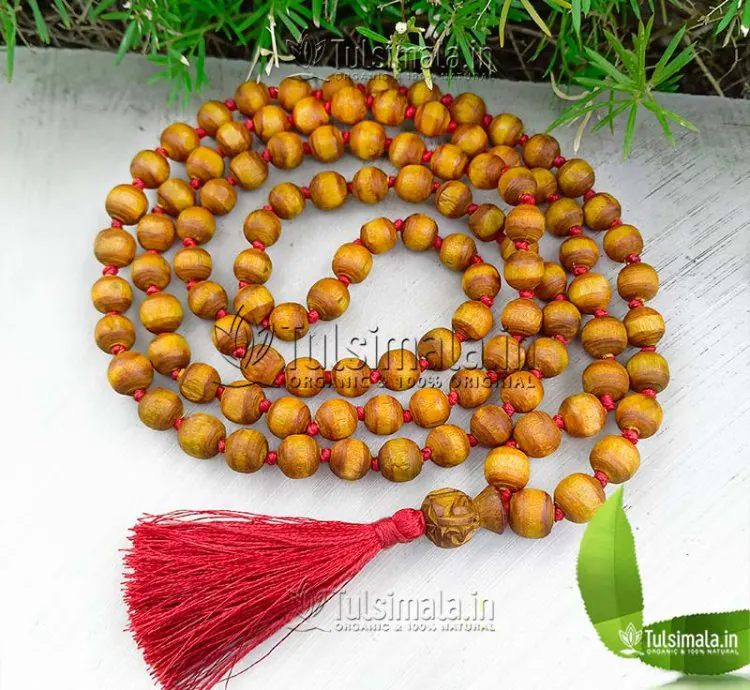 Krishna Tulsi 108+1 Original Tulsi Japa Mala 12mm Beads Size