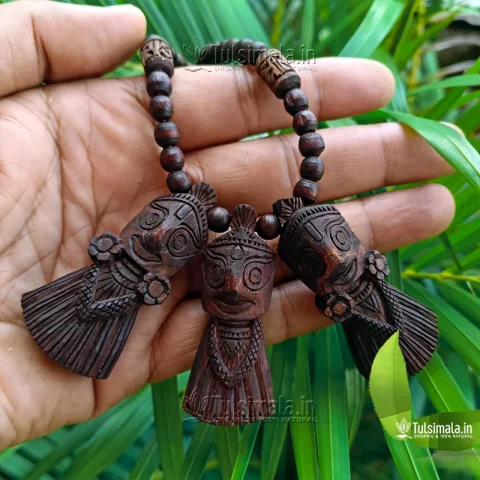 Shri Jagannath Puri Pendant Original Tulsi Locket Mala (Kanthi mala) 3