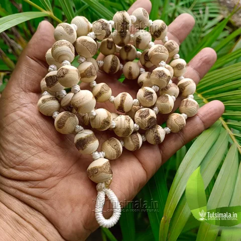 Vrindavan 54+1 Beads ISKCON Tulsi Japa Mala 14mm