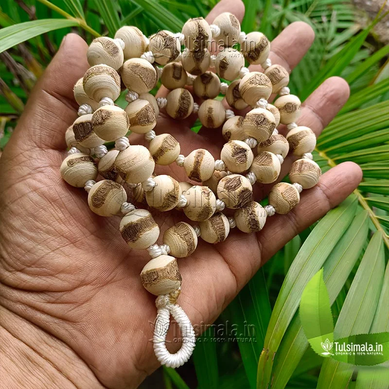 Vrindavan 54+1 Beads ISKCON Tulsi Japa Mala 14mm