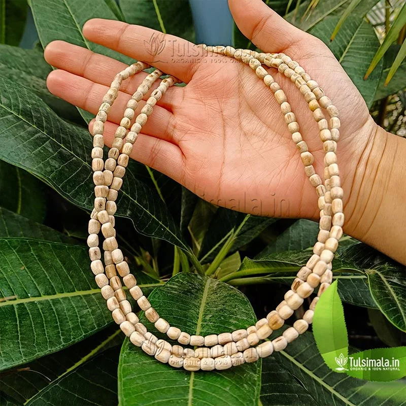 3 Round ISKCON Original Tulsi Kanthi Mala 4mm Bead