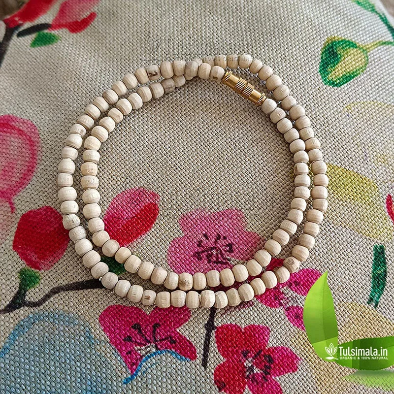 108 Tulsi Kanthi Mala for Ladies, Men, Girls and, Kids 4mm Bead